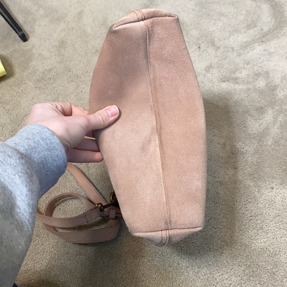 Madewell pink suede small transporter hare to find - Picture 8 of 11